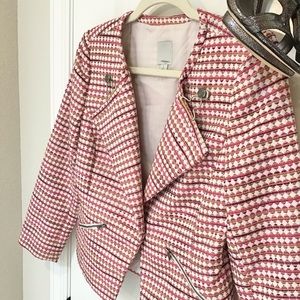 Halogen Pink Moto Jacket Size S, EUC